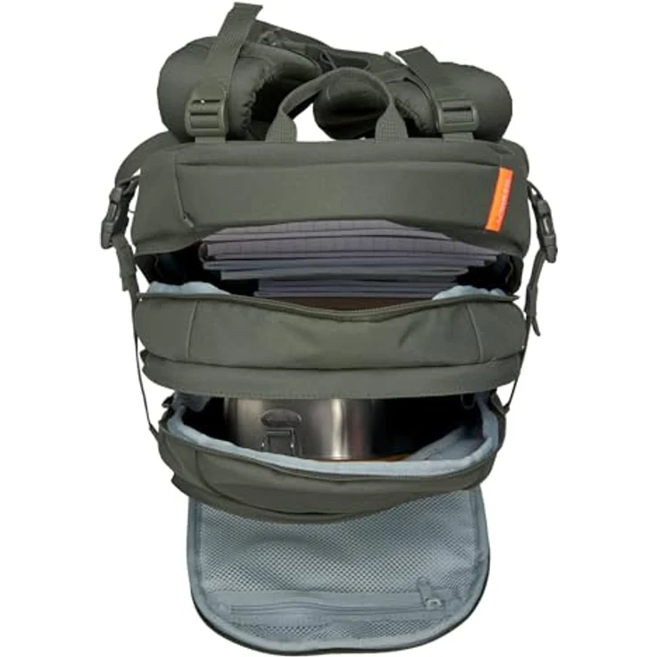LÄSSIG Schulrucksack Bold Origin - Schulrucksack 46.5 cm, höhenverstellbares Rückenteil, wasserabweisend, Reflektoren, blau – Bild 5