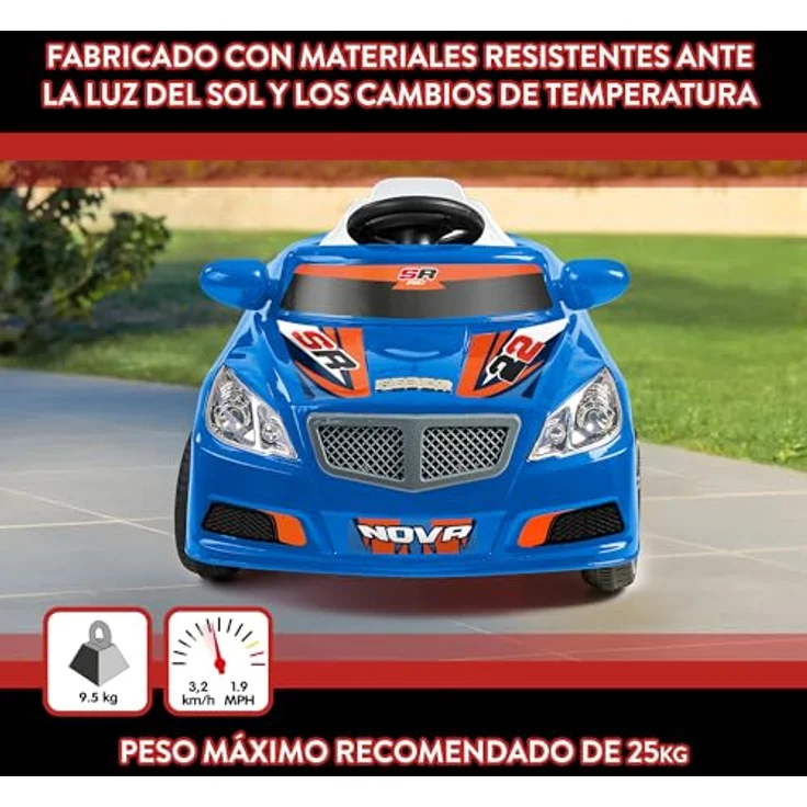 Feber Twinkle Car R/C Blue, Elektroauto mit 12V Batterie, Funksteuerung und Fernbedienung, für Kinder von 3-6 Jahren bis 25 kg, 45 min Spielzeit – Bild 3