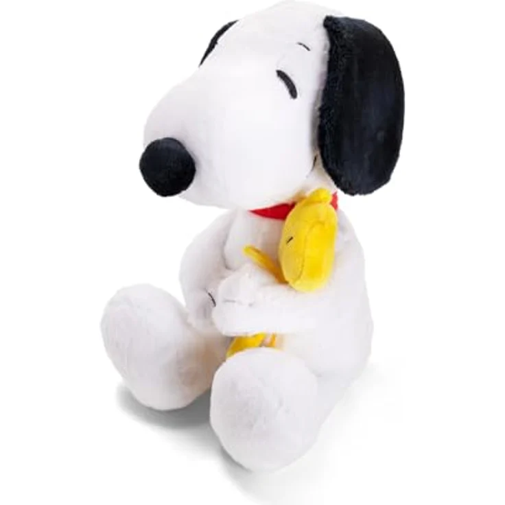 Simba Peanuts Snoopy Plüschtier mit Woodstock, sitzende Kuschelfigur aus Plüsch, 25 cm, ab 0 Monate, ideal zum Kuscheln und Sammeln – Bild 2