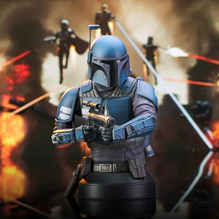 Diamond Select Star Wars The Mandalorian Bust 1/6 Death Watch, limitierte Polystone Büste, 18 cm, handnummeriert, mit Echtheitszertifikat – Bild 4