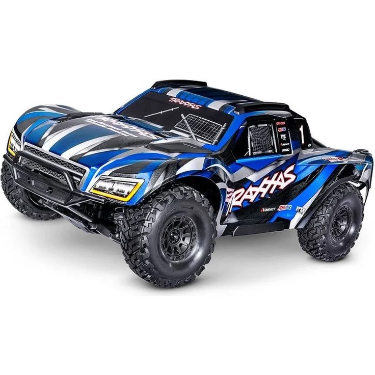 Traxxas Maxx Slash 4WD 1:7 Short Course Truck "Blau" RTR mit VXL-6S, Hochleistungs-RC-Truck bis zu 120km/h – Bild 1