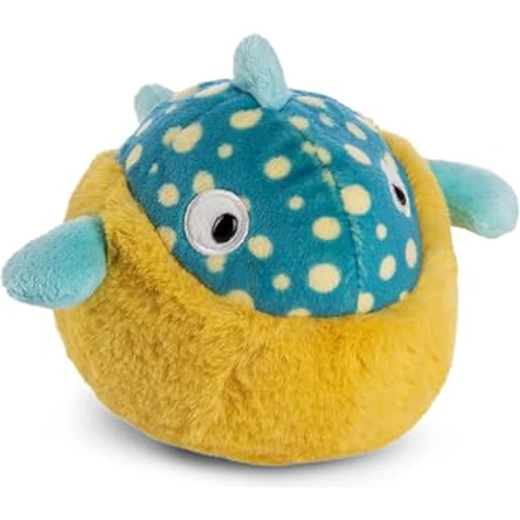 NICI Kuscheltier Kugelfisch Volker 15cm - Plüschtier aus recycelten Materialien - Meeresbewohner zum Kuscheln, Blau – Bild 1