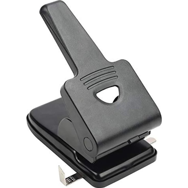 Belle Vous Hochwertiger 2-Loch-Locher Groß - 70 Blatt Kapazität - Abstand der Löcher 8 cm - Schreibtisch Locher für Ordner -Locher Schwarz mit Verriegelbarem Griff - Geeignet für Haus, Büro und Schule – Bild 1
