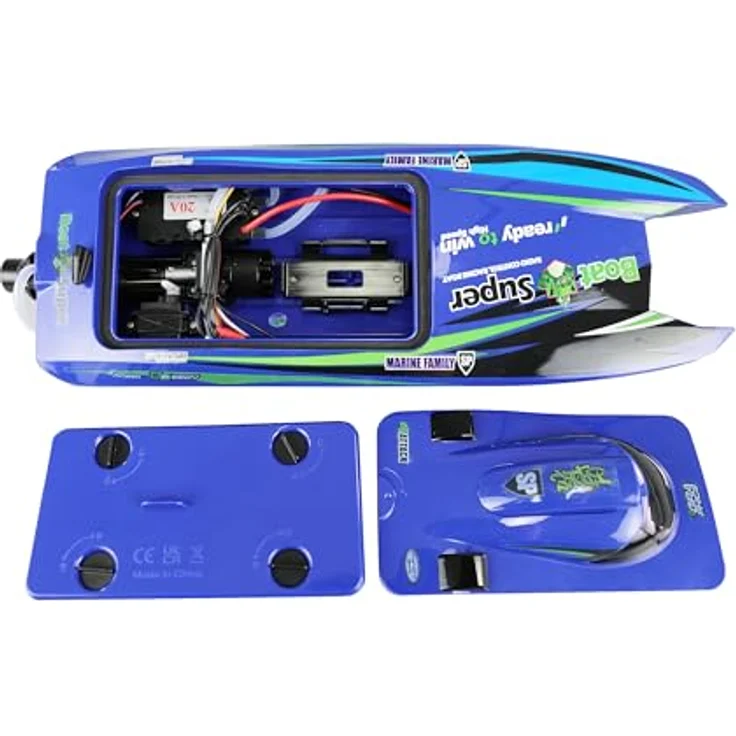 Amewi RC-Boot Katamaran brushless Jetantrieb 400mm RTR, 30 km/h, Offshore-Rennboot in auffälligem Design – Bild 6