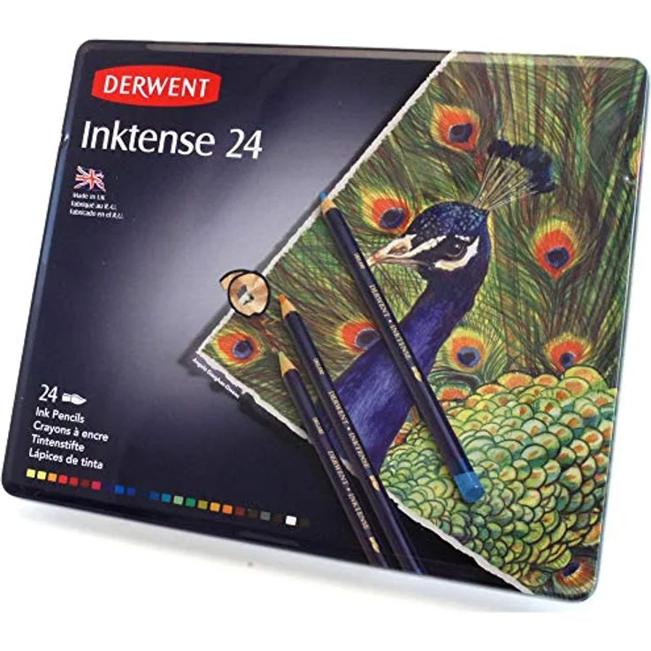 Derwent Inktense Bleistifte, 24 Stück, mehrfarbig - Hochwertige Qualität und ideales Produkt – Bild 2