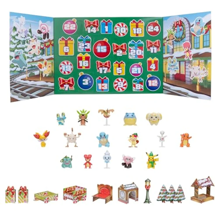 Pokémon PKW3623 - Battle Figure Adventskalender 2024, offizieller Pokémon Kalender mit 24 Überraschungen, ab 4 Jahren – Bild 2
