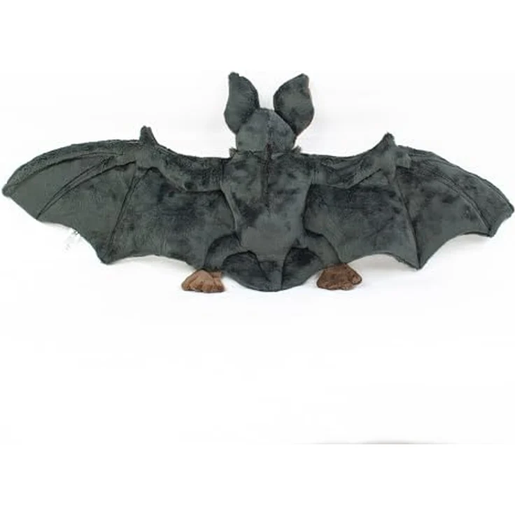 Teddys Rothenburg Kuscheltier Fledermaus groß mit Band schwarz/braun 73 cm Plüschfledermaus Plüschtier – Bild 4