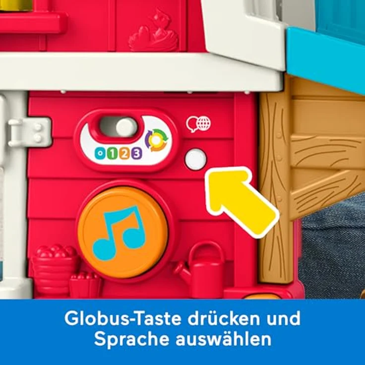 Fisher-Price® Little People Bauernhof Lernspielzeug mit Sound, interaktives Spielset, 50+ Lieder, mehrsprachig (D, F, E, I, DU) – Bild 5