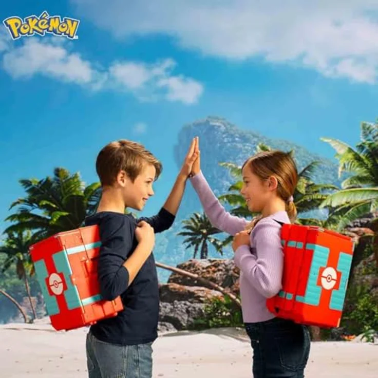 Jazwares Pokémon Koffer Kampf Strand Spielset, mit 10 Spielfunktionen und 1 x 5 cm Pokémon-Figur, tragbar und kombinierbar – Bild 2
