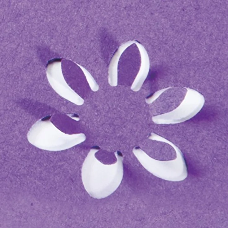 Brunnen Motivstanzer groß Blume PopUp, für Karton bis 220 g/m², geschützte Schneidezone, Pop-up Blume – Bild 5