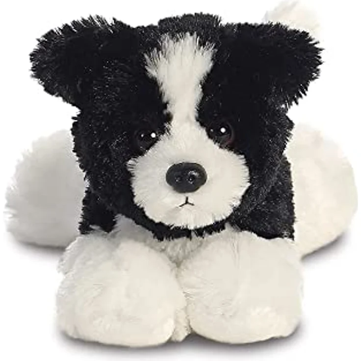 Aurora, 31717, Mini Flopsie Cami Border Collie, 20cm, Plüschtier, schwarz/weiß – Bild 3