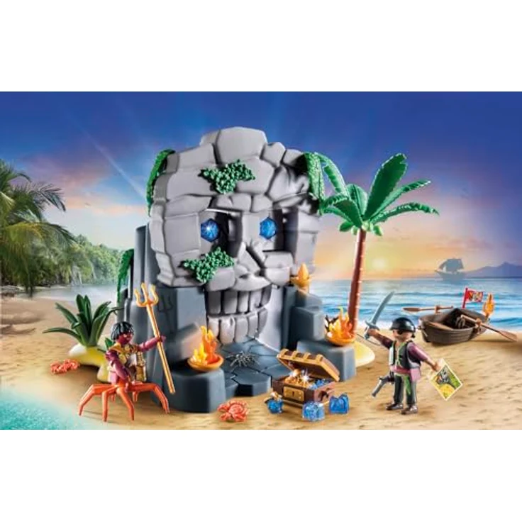 Playmobil® Konstruktions-Spielset Totenkopfinsel (71531), Pirates, (73 St), Made in Europe – Bild 3