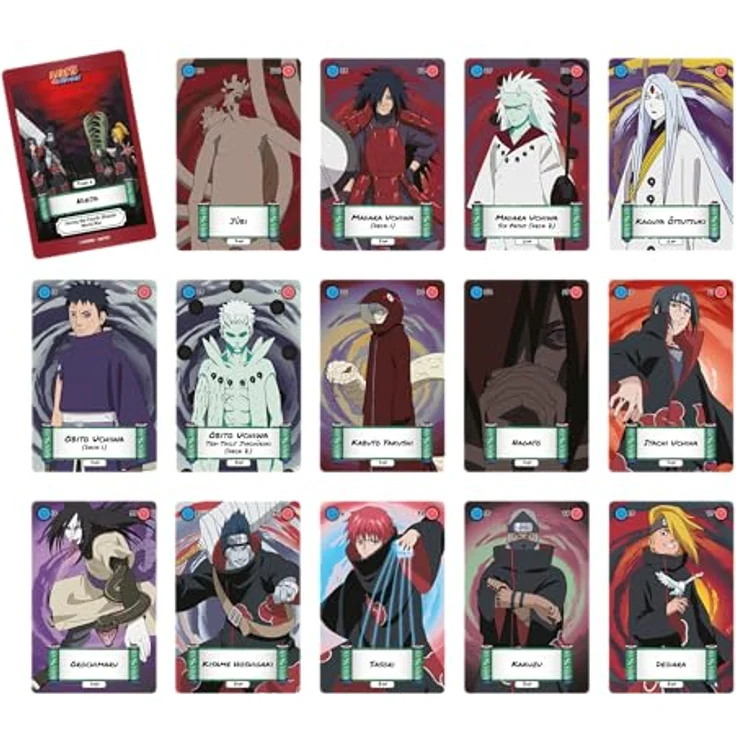 TOPI GAMES Naruto Kartenspiel Ninjas Fights *Englische Version* Sammelkarten für strategische Kämpfe und Missionen, 2-6 Spieler, ab 7 Jahren, Englisch. – Bild 6