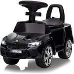 JAMARA 464017 Rutscher BMW M5, Kinder Rutschauto ab 12 Monate, Musik, Kippschutz, Kofferraum, Schwarz