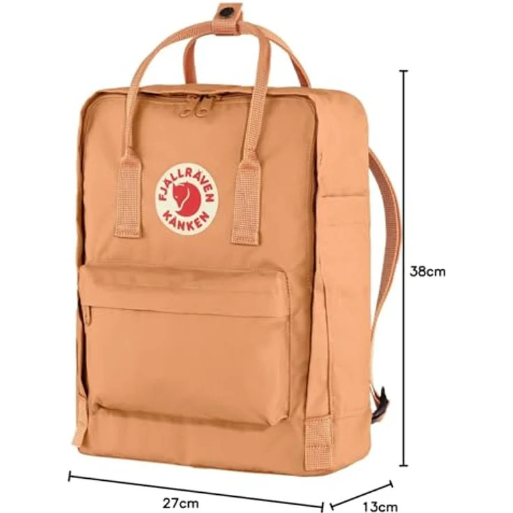 Fjällräven Kanken Tagesrucksack, robuster Wanderrucksack mit 16 L Volumen, Farbe Frost Green – Bild 4