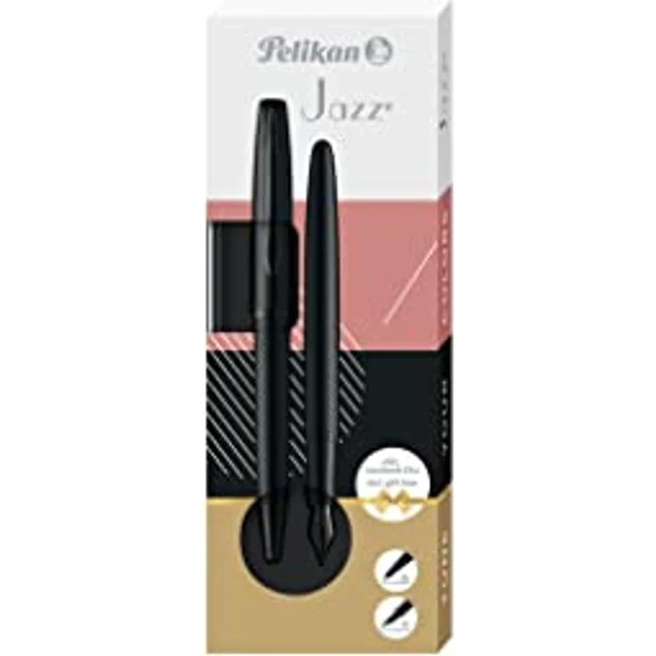 Pelikan Füllhalter Jazz® Noble Elegance, carbon schwarz, (Set), mit Kugelschreiber – Bild 10