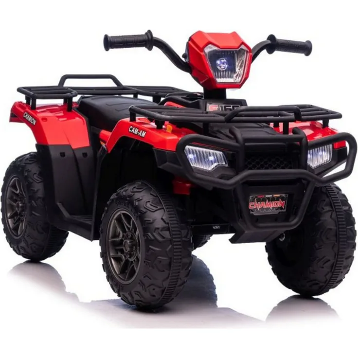 Wisam Elektro-Kinderquad JC915, Elektrisches Ride-On-Quad in Rot mit robusten Geländereifen und LED-Scheinwerfern