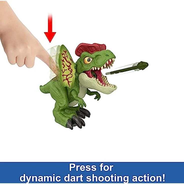 Jurassic World Interaktiver Dilophosaurus, akustische Sammelfigur mit Projektilewerfer – Bild 3
