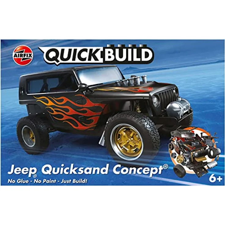 Airfix J6038 Jeep 'Quicksand' Modellbausatz, Mehrfarbig, Einheitsgröße – Bild 3