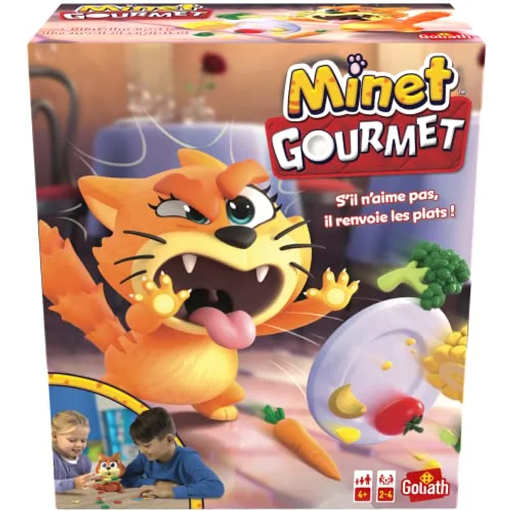 Goliath Goliath Twink Gourmet, Brettspiel mit Gemüsekochspiel und interaktivem Katzen-Element