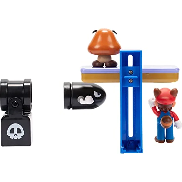 Jakks Pacific Super Mario Figuren Sammelfiguren Diorama Set, bewegliche Kunststofffiguren ab 3 Jahren – Bild 4