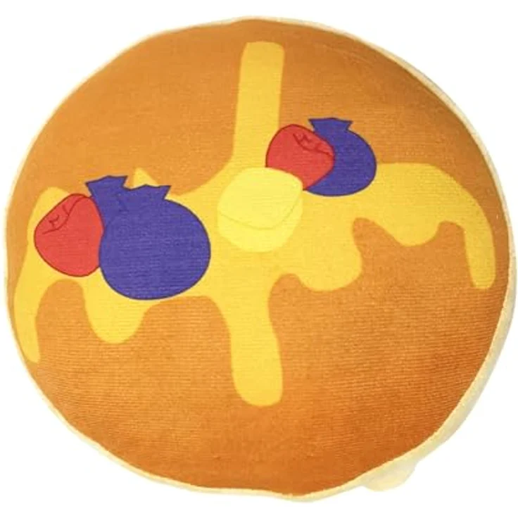 Joytoy Yummies Blooby der Pancake Plüsch, supersoftes Kuscheltier mit Kawaii-Gesicht, grün, 19x19x16 cm – Bild 3