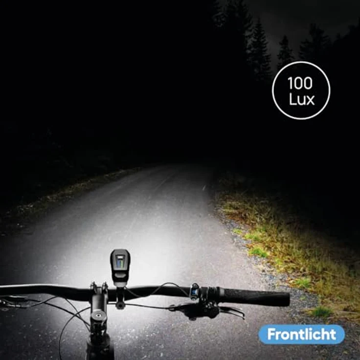 Fischer, Velolicht LED batteriebetrieben Schwarz – Bild 5