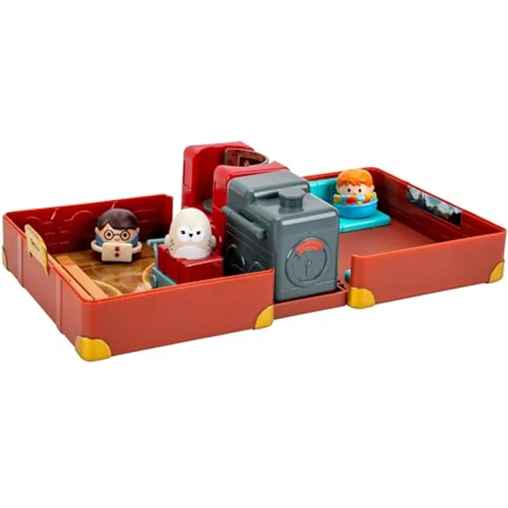 NoBrand Squishalongs Harry Potter Spielset Hogwarts Express, tragbarer Koffer mit Einrast- und Drehfunktion, inkl. 3 Mini-Squishies und 3 Accessoires – Bild 2