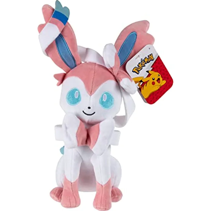 Pokémon PKW3450, 20 cm Feelinara Plüschfigur aus superweichem Material, offizielles Pokémon Produkt