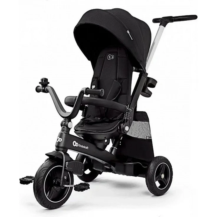 Kinderkraft Dreirad Easytwist, Dreirad für Kinder mit drehbarem Sitz und verstellbarem Dach – Bild 1