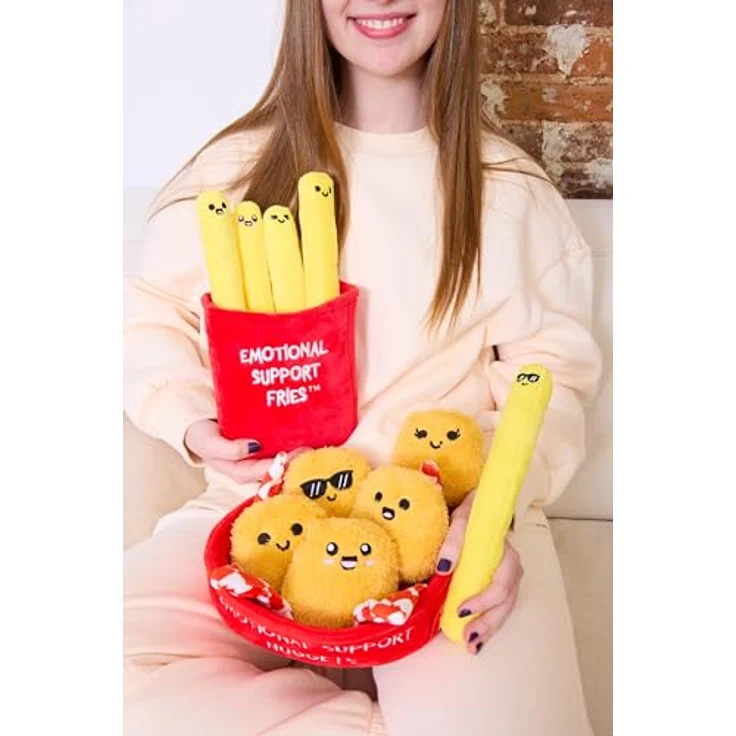 Just Play Nuggets Emotional Support Teddybär, gelb, kuscheliger Begleiter für Kinder, One Size – Bild 5