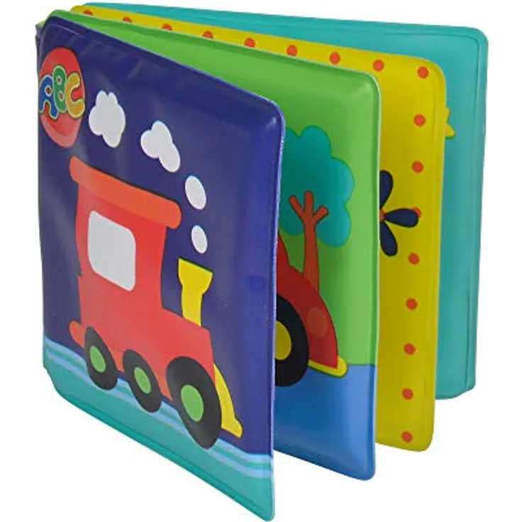 Simba 104011641 - ABC Mein erstes Buch, mit Quietscher auf der Titelseite, 8 Seiten, 10x10cm, ab 6 Monate