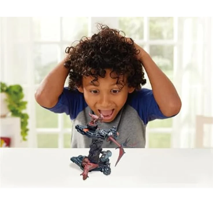 EPOCH Games Jurassic World – Balancing Game Vulkanausbruch, Dinosaurier Brettspiel für 1-4 Spieler, ab 4 Jahren, mit 4 Figuren – Bild 5
