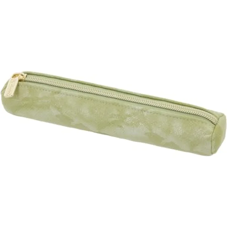 Pelikan Faulenzer rund Mini Bright Animals Green, Unbefülltes Etui aus Lederimitat, 21 x 4 x 4 cm, 1 Hauptfach mit Reißverschluss