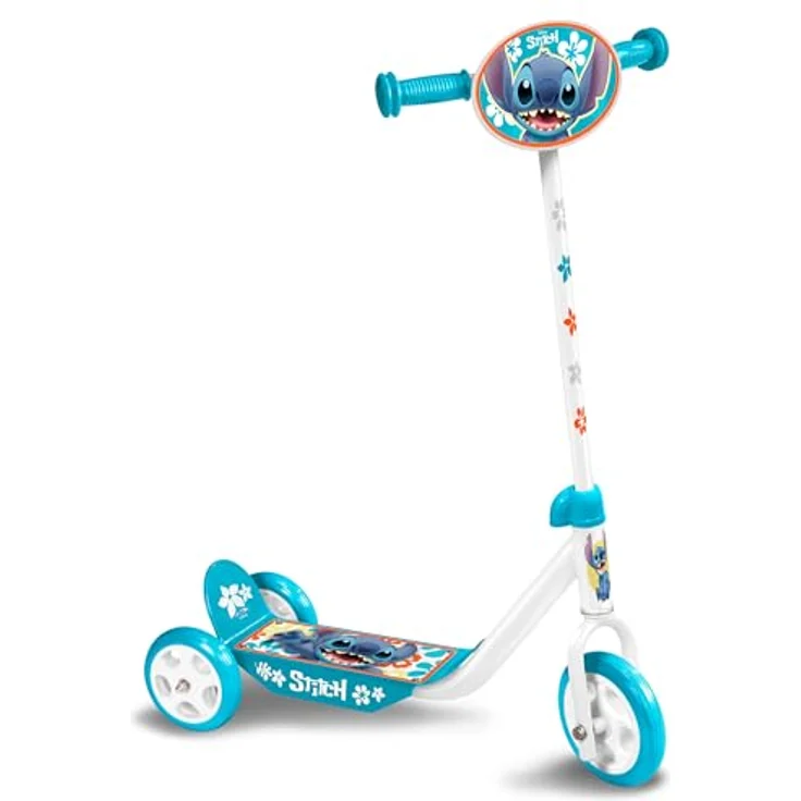 Stamp TROTTINETTE Stitch 3 Roues, Dreirad-Scooter mit höhenverstellbarem Lenker und rutschfester Trittfläche, PVC-Räder – Bild 1