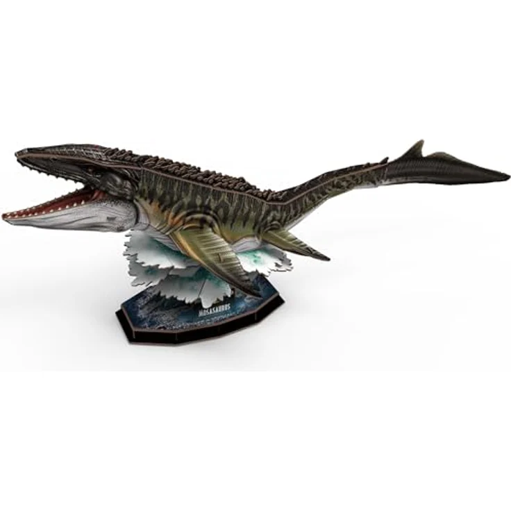 Revell® 3D-Puzzle Jurassic World Rebirth Mosasaurus, 83 Puzzleteile mit Dioramaplatte – Bild 3