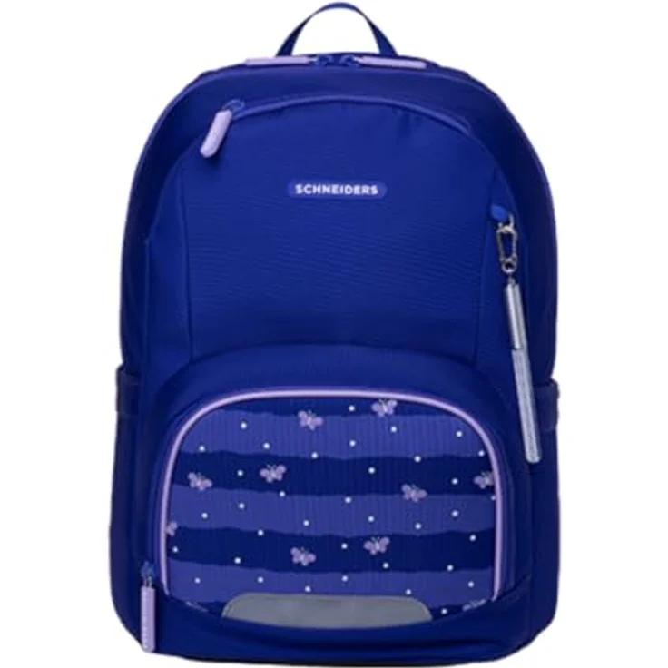 Schneiders Vienna Schulranzen Ergojet Blissy Butterfly, ergonomisch, 21 Liter, 6-teilig, umwandelbar in Rucksack, wasserabweisend, recyceltes Material – Bild 3
