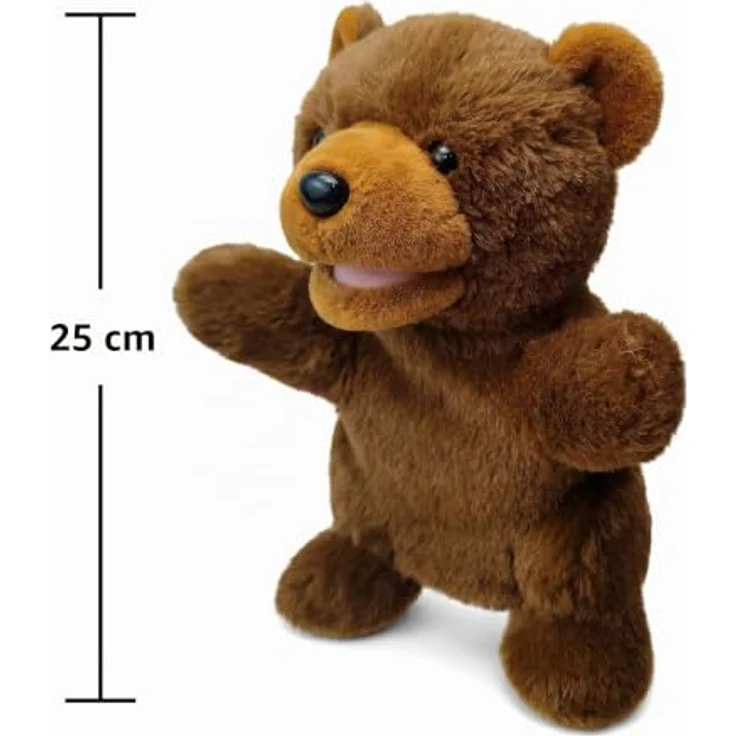 LOMTRATS 2026 Tierhandpuppen Set, Wolf, Tiger, Löwe, Affe, 25 cm, bewegliche Münder, ideal zum Geschichtenerzählen für Kinder und Kleinkinder – Bild 4