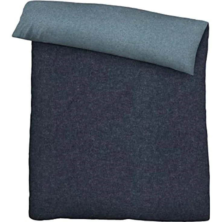 biberna 0840500 Melange-Flanell Bettwäsche – Bild 2