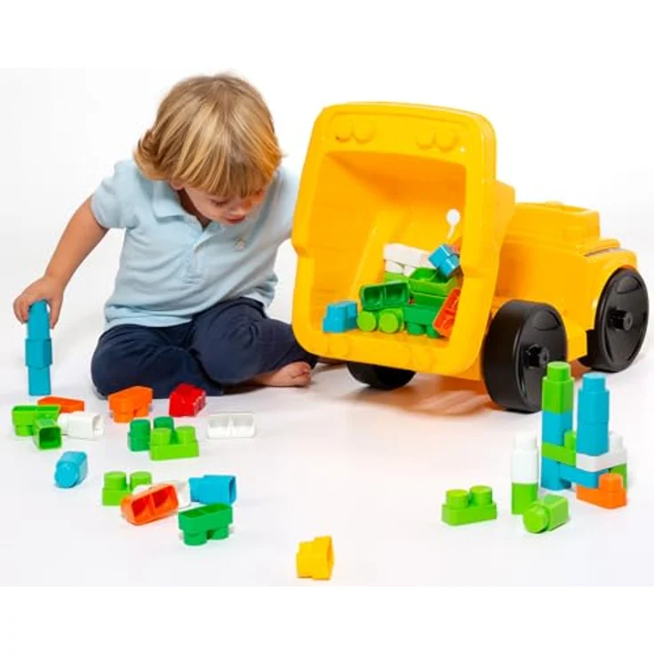 M MOLTO Muldenkipper für Kinder mit 20 Blöcken, pädagogisches Spielzeug-LKW aus robusten Materialien, ab 12 Monaten – Bild 4