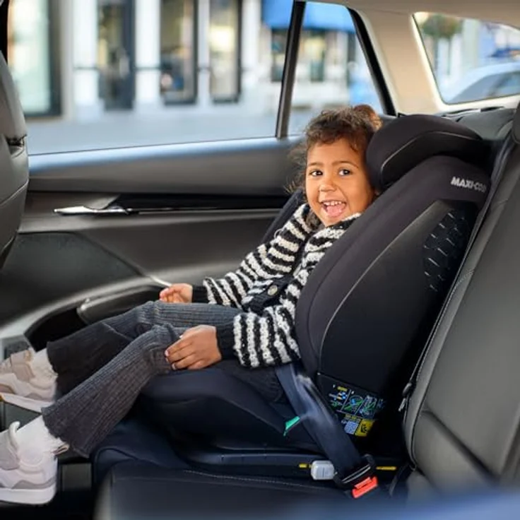 Maxi-Cosi RodiFix S Comfort i-Size, verstellbarer Kindersitz mit ISOFIX, 3 Liegepositionen, G-CELL und AirProtect Schutz, Authentic Black – Bild 10