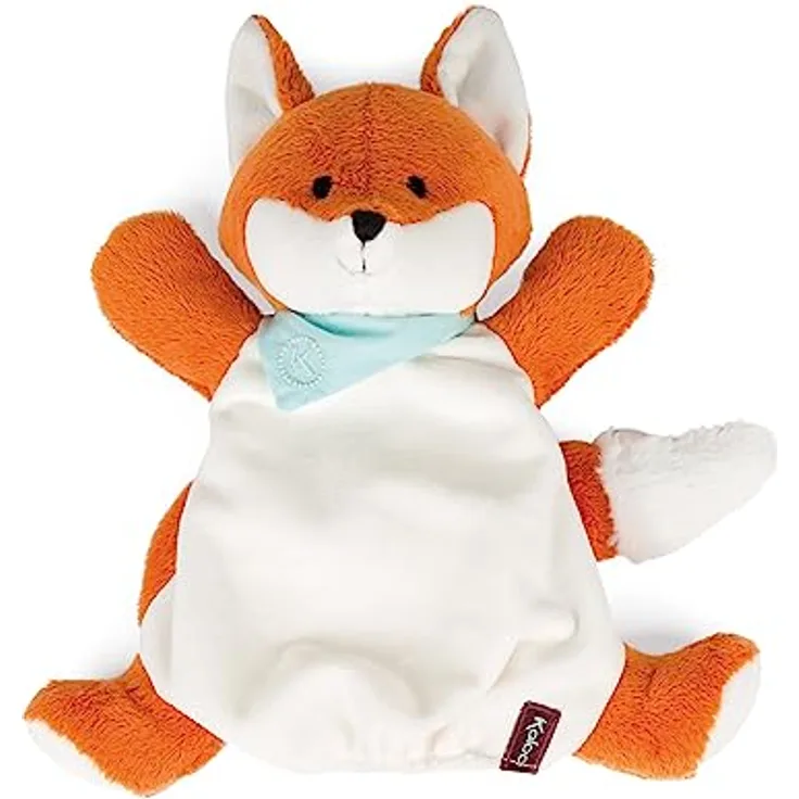 Kaloo K963496 Les Amis Handpuppe Schmusetuch 30 cm, Paprika Fuchs