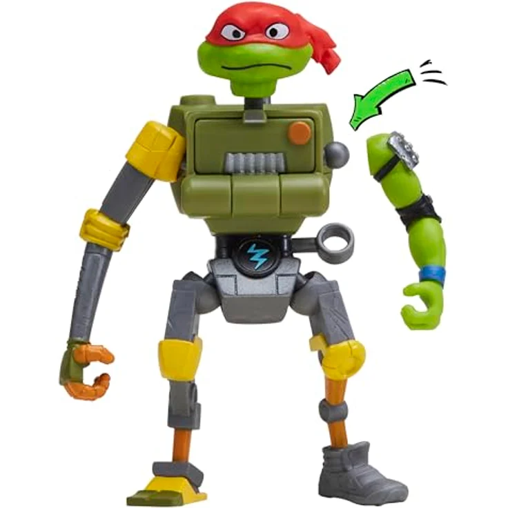 Teenage Mutant Ninja Turtles Mutations Mix and Match, 11,4 cm Metalhead Actionfigur mit austauschbaren Gliedmaßen und Zubehör – Bild 5