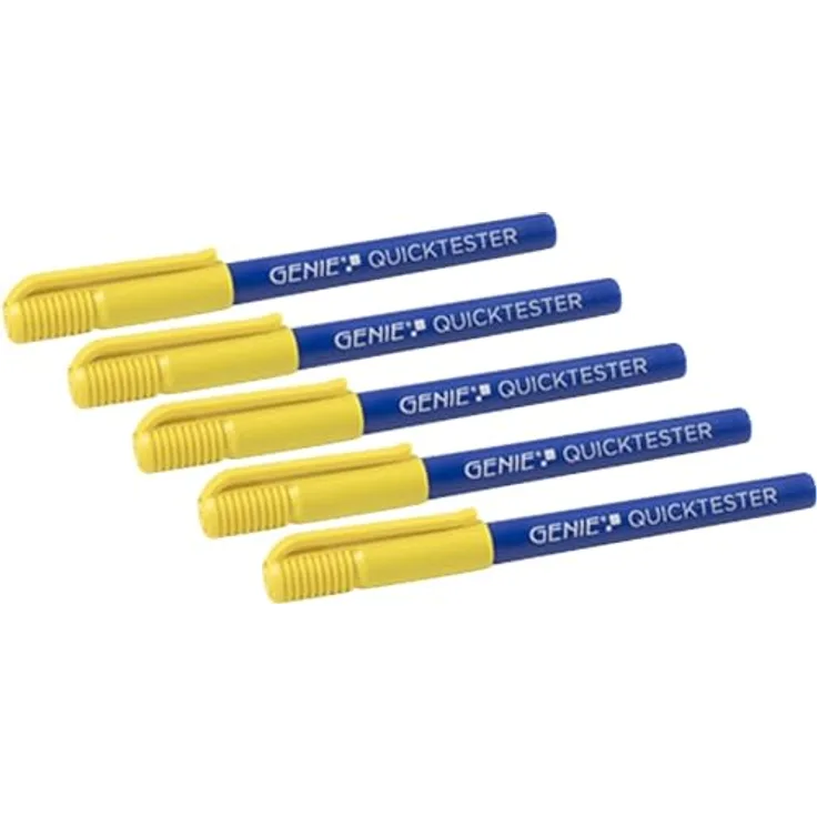 GENIE Quicktester Geldscheinprüfstift (unkomplizierter Schutz vor Falschgeld), 5 Stück