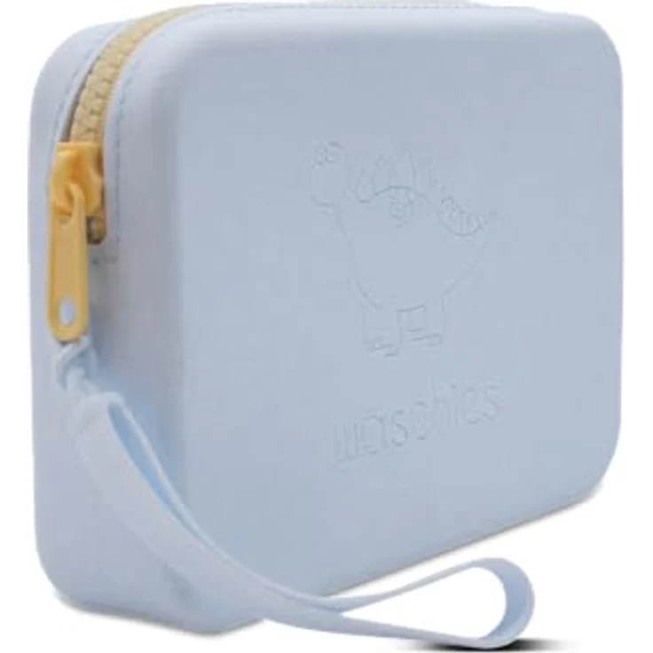 waschies "Travel Set Kids" nachhaltige & wasserabweisende Aufbewahrungstasche inkl. wiederverwendbarer Waschpads für Unterwegs, Pastel Yellow – Bild 3
