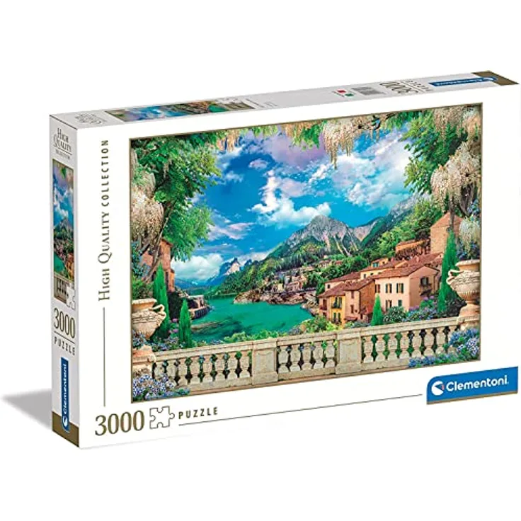 Clementoni - 33553 Collection - Lush Terrace On Lake, Puzzle 3000 Teile Für Erwachsene Und Kinder ab 10 Jahren, Umweltfreundliches Geschicklichkeitsspiel, Made in Italy