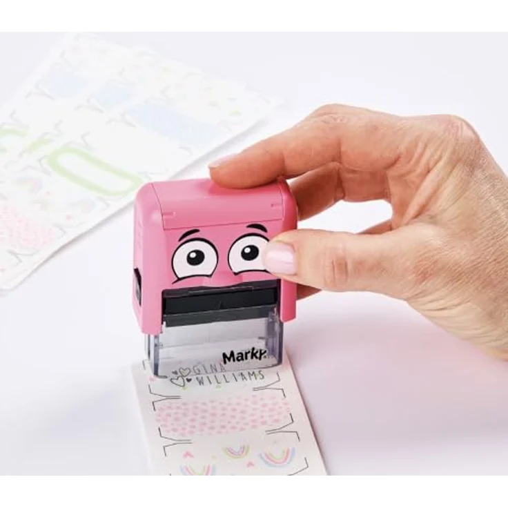 COLOP Marky Iron-On Labels, 28-tlg. Kunststoffetiketten in 7 Farben für Kleidung kennzeichnen – Bild 5