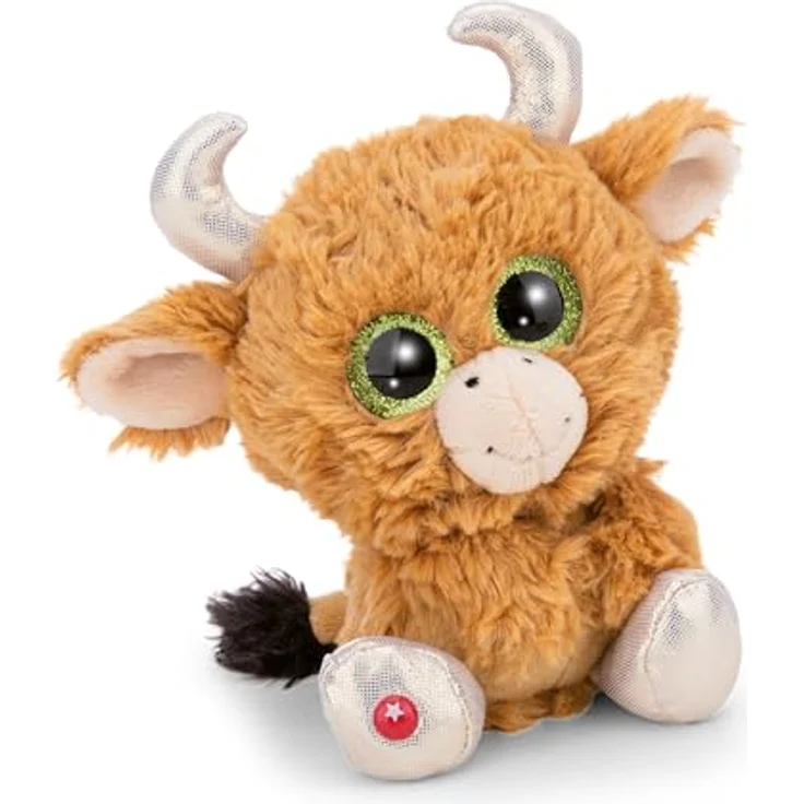 NICI Kuscheltier GLUBSCHIS Hochlandrind Shug 15cm, braun, weicher Plüsch mit Glitzeraugen und silbernen Hörnern, ideal zum Kuscheln und Spielen für Kinder & Erwachsene, tolle Geschenkidee – Bild 1
