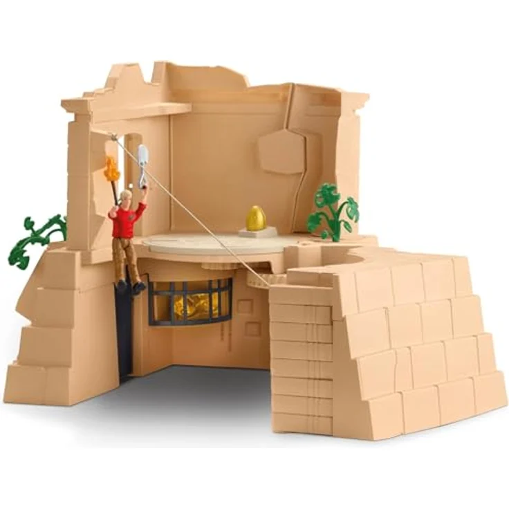 Schleich Dino Tempel Eroberung Mega-Set (42656) mit modularer Spielstruktur, inkl. 2 Dinosaurier und Figur Flynn, ca. 135 x 75 x 33 cm – Bild 7