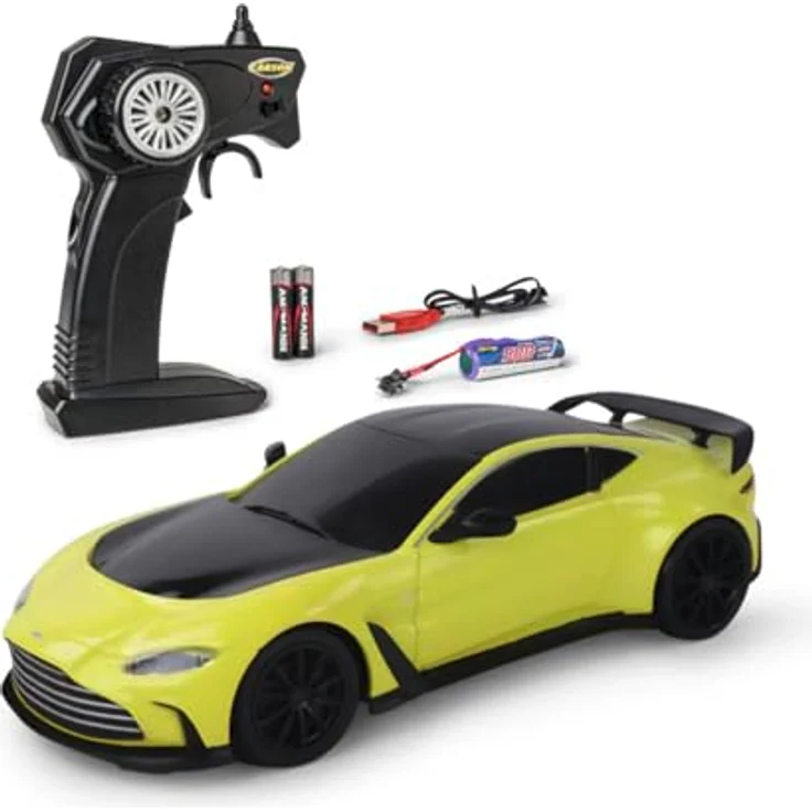 Carson 1:24 Aston Martin Vantage, ferngesteuertes Auto mit 2.4GHz Steuerung, LED-Beleuchtung, 60 Minuten Fahrzeit, 100% RTR – Bild 1